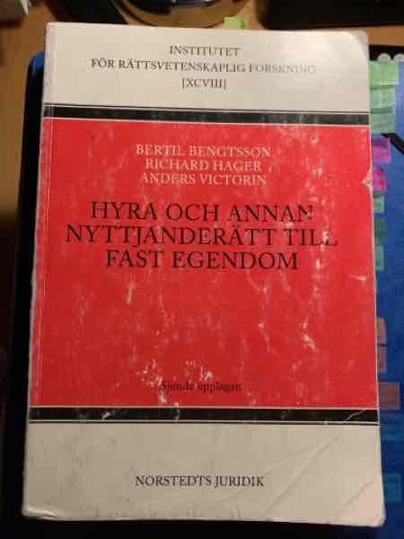 Hyra och annan nyttjanderätt till fast egendom