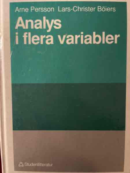Analys i flera variabler
