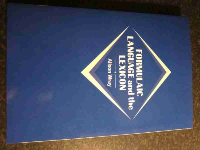 Formulaic Language and the Lexicon