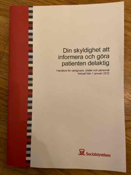 Din skyldighet att informera och göra patienten delaktig