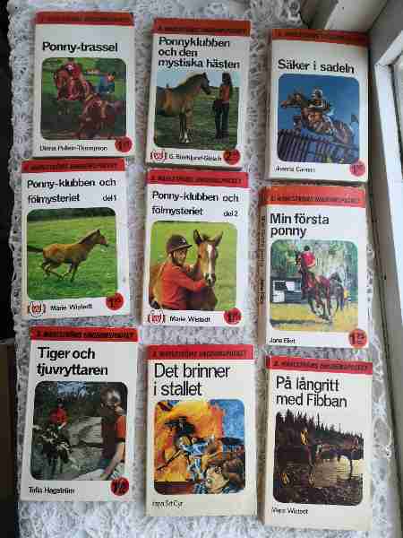 9 böcker Ponnyklubben