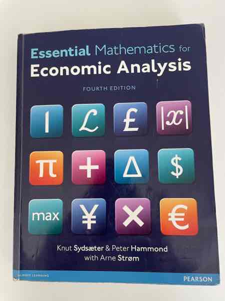 Essential Mathematics for Economic Analysis