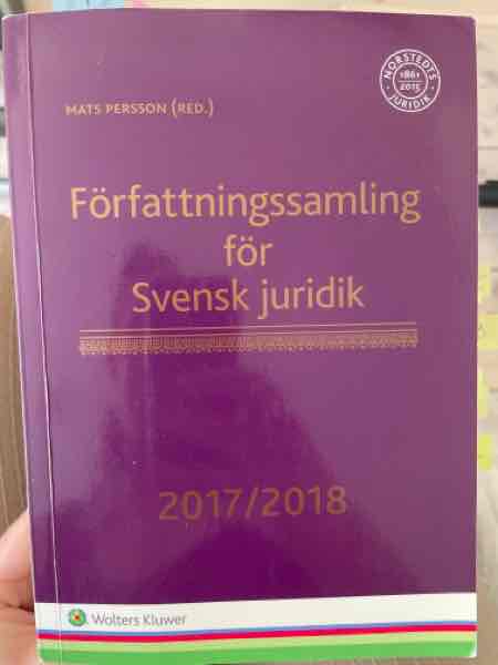 Författningssamling för Svensk Juridik 