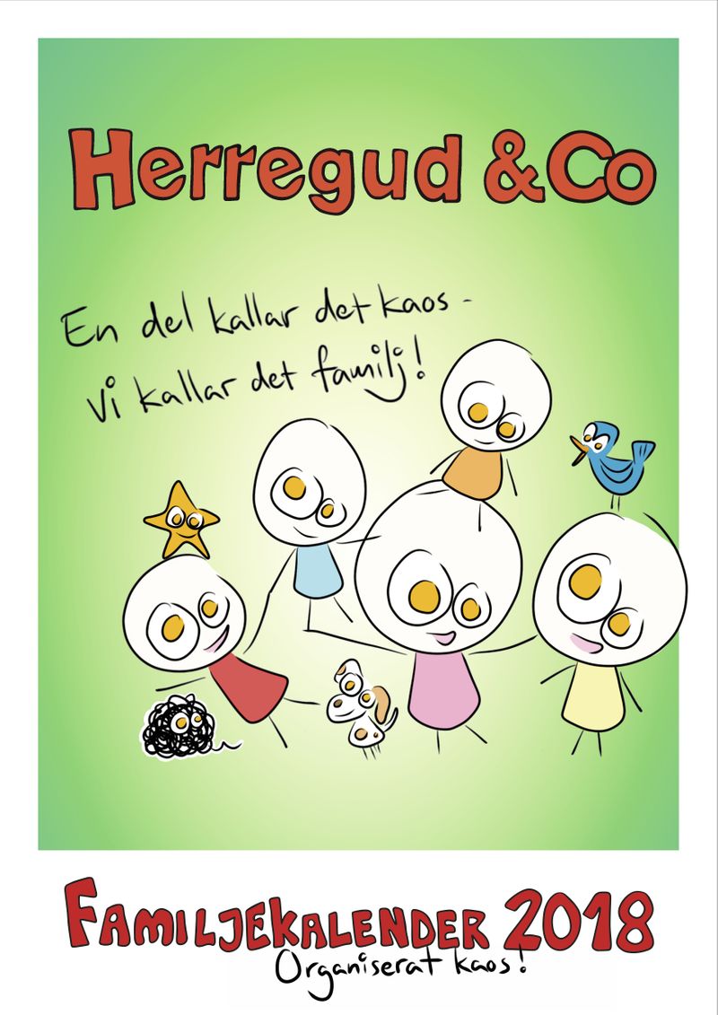 Herregud &amp; Co. Familjekalender 2018