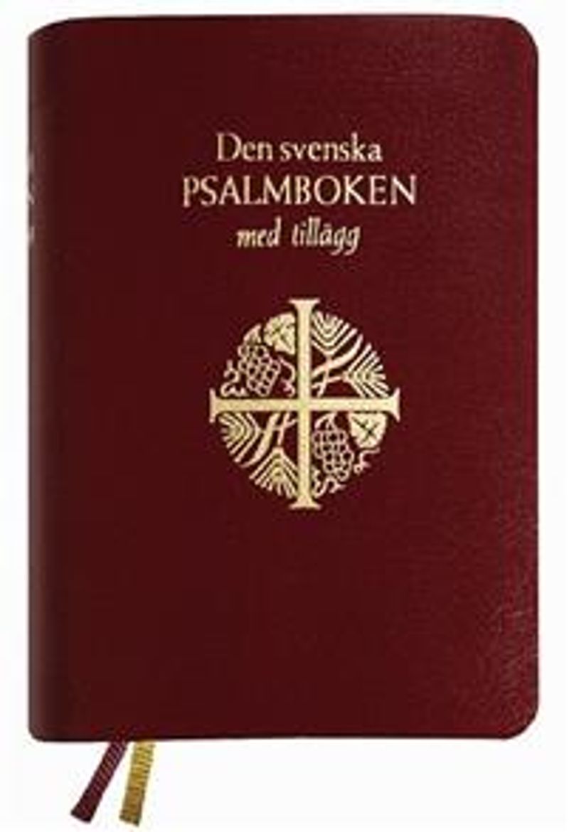 Den svenska psalmboken med tillägg (presentpsalmbok, guldsnitt)