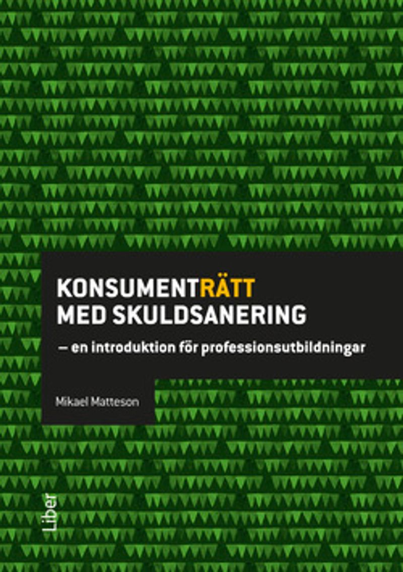 Konsumenträtt med skuldsanering : en introduktion för professionsutbildningar