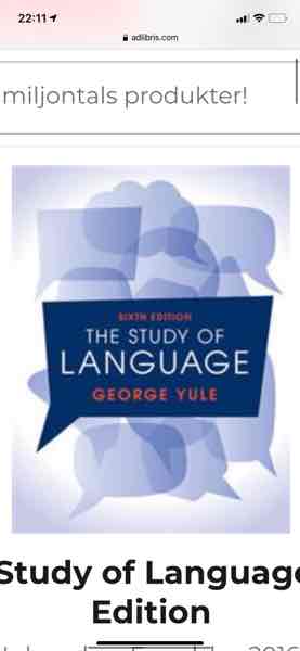 The study of language