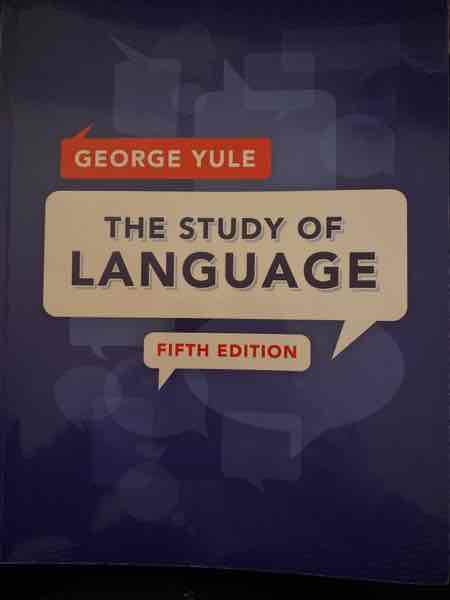 The study of language
