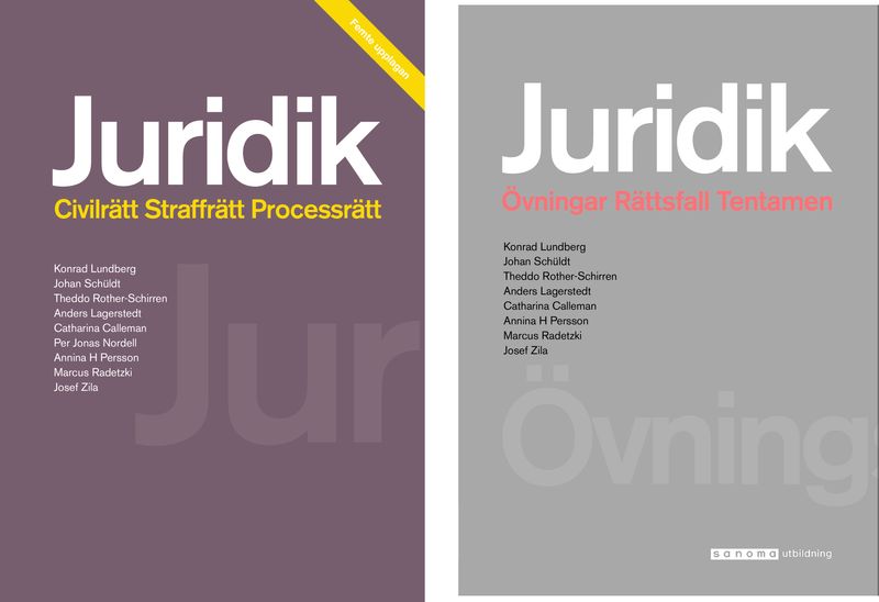 Juridik - civilrätt, straffrätt, processrätt Paket
