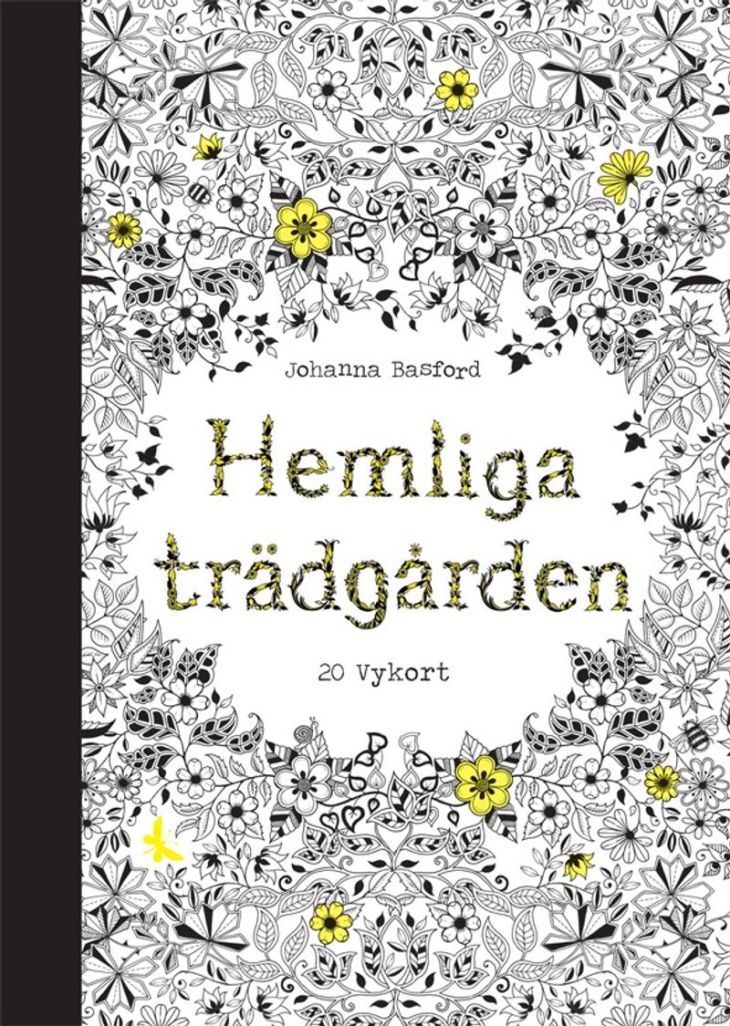 Hemliga Trädgården - 20 vykort att färglägga