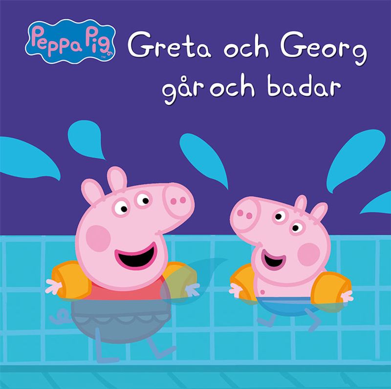Greta och Georg går och badar