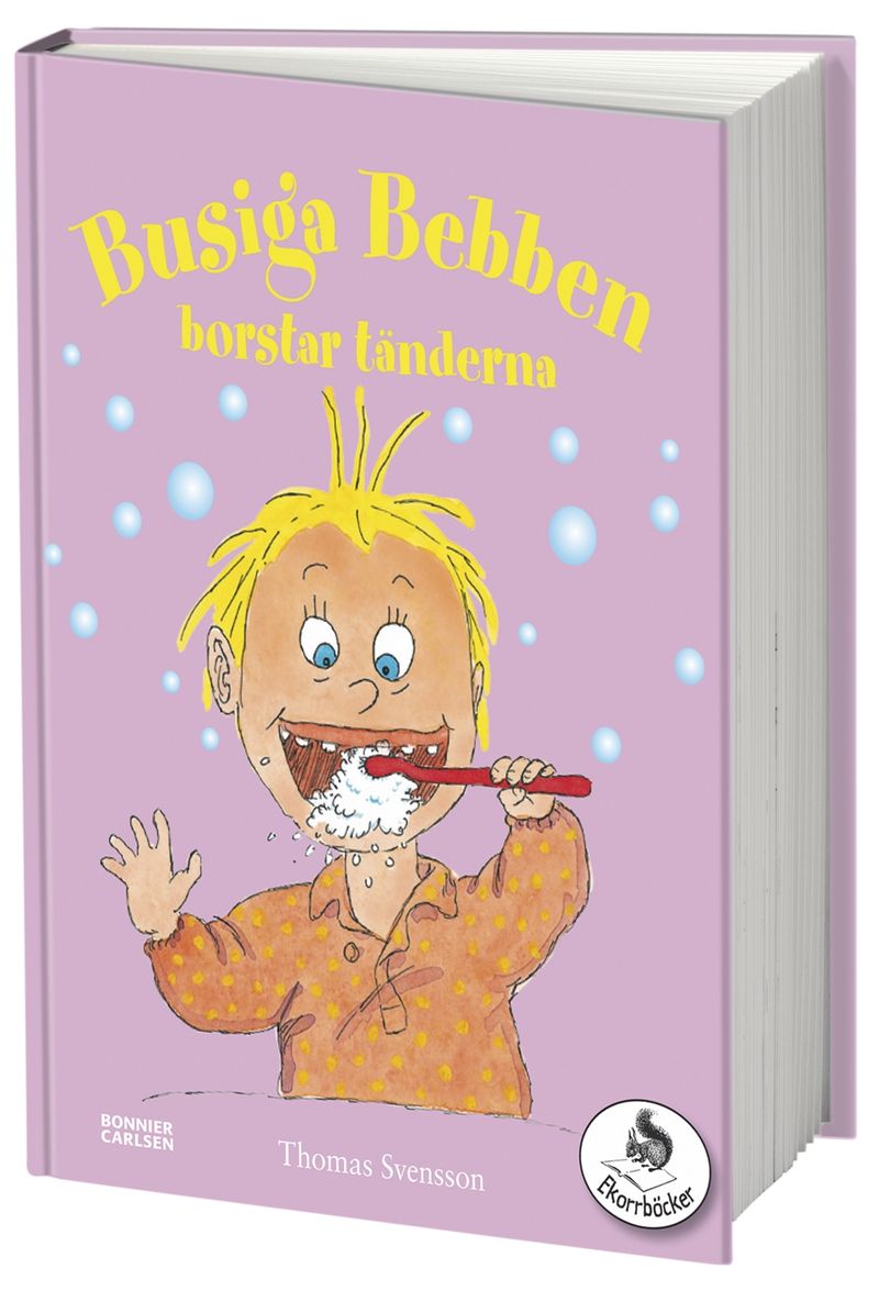 Busiga Bebben borstar tänderna