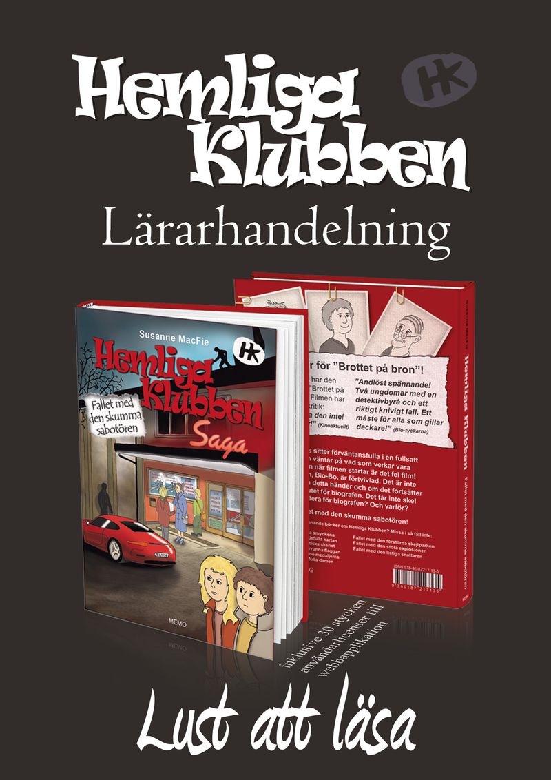 Hemliga klubben Den skumma sabotören 20ex+Lärarhandl+webblicens 30st(12mån)