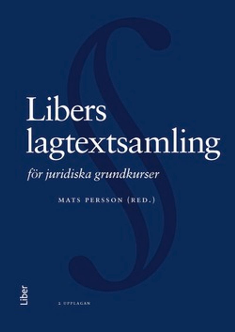 Libers lagtextsamling för juridiska grundkurser